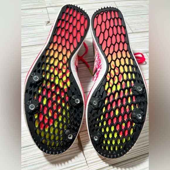 New Balance‎ Women’s Track Shoes with spikes white and pink Size 9 LD5000 - Picture 9 of 12